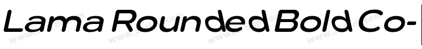 Lama Rounded Bold Co字体转换